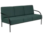 SPA 3 černý lak, látka BONDAI BN6 (8010) - látka tmavě šedá